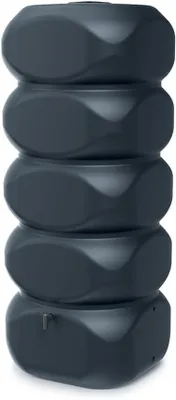 Produktbild von Regentonne 1000 Liter [Aquablock] mit Öffnung & Deckel - Wassertonne Moderne eckige Form - Regenfass Frostsicher aus Kunststoff Regenwassertonne Regenwassertank Wasserfass Garten (Anthrazit)