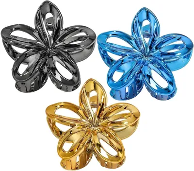 Productafbeelding van Set van 3 bloemenhaarclips