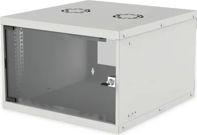 Produktbild von INTELLINET Wandverteiler 19" 6 HE 540x560 Flatpack grau