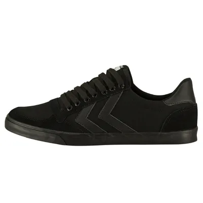 Produktbild von Hummel Slimmer Stadil Tonal Low Indoor Sneaker Schuhe All Black schwarz 064466-2001, Schuhgröße:46 EU