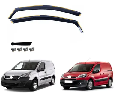 Obrázok produktu pre Sada 2 bočných deflektorov pre Peugeot Partner II Tepee / Citroën Berlingo II (rok výroby 2008–2018)