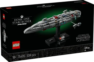 Productafbeelding van LEGO Star Wars 75405 Home One Starcruiser uit Star Wars: De Terugkeer van de Jedi-ridders - Model van een sterrenschip - Fantasieset en verzamelobject om te bouwen en uit te stallen - Cadeau voor volwassen en jonge fans