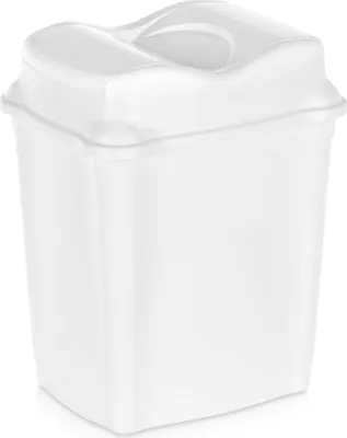 Produktbild von Kunststoff-Abfalleimer weiß 9 l