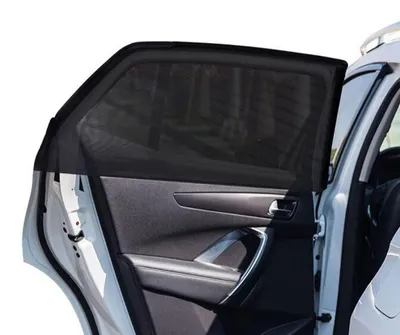 Immagine prodotto di 2 pezzi di protezione solare per finestrini auto, rete traspirante da 105-135 cm, adatta per furgoni, SUV e camper