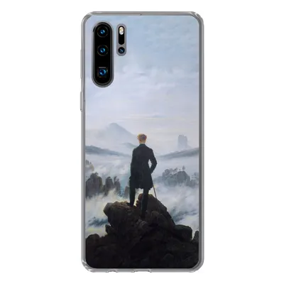Produktbild von MuchoWow® Handyhülle Schutzhülle Hülle für Huawei P30 Pro Der Wanderer über dem Nebelmeer - Caspar David Friedrich - Kunstwerk Silikon Softcase Handy Hülle - Schutzdeckel