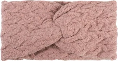 Produktbild von styleBREAKER Damen Strick Stirnband mit Zopfmuster und Twist Knoten, warmes Winter Haarband, Headband, gestrickt 04026044