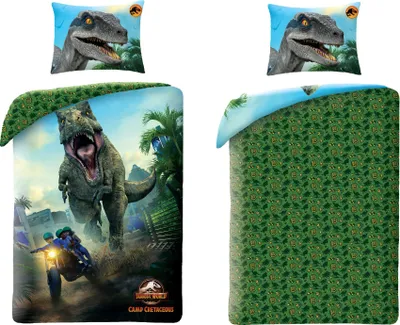 Produktbild von Jurassic World Bettwäsche-Set 140x200cm Bettbezug & 60x70cm