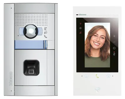 Produktbild von BTICINO Video-Set Flex’ONE, SFERA ekey-Fingerprint, CLASSE300EOS, 2-Draht, 1 Stk.
