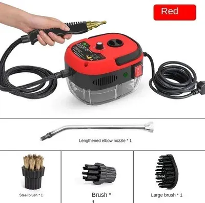 Produktbild von Dampfreiniger - Hochdruckreiniger - Tragbar - 2500W - Hochtemperatur-Desinfektion - Heißdampf - Für Auto und Haushalt
