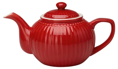 Image de Greengate Théière ALICE Rouge Pot 1 litre Everyday Vaisselle Teapot RED