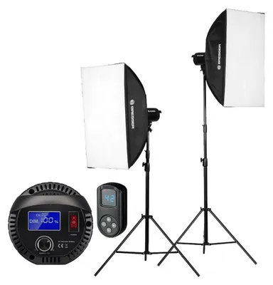 Produktbild von Bresser - F004396 - BR-60S COB LED-Tageslicht-Set 60W mit Softboxen