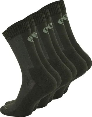 Produktbild von Stark Soul® 3 Paar Merino Outdoor Trekking Socken für Damen und Herren, grün, 35-38