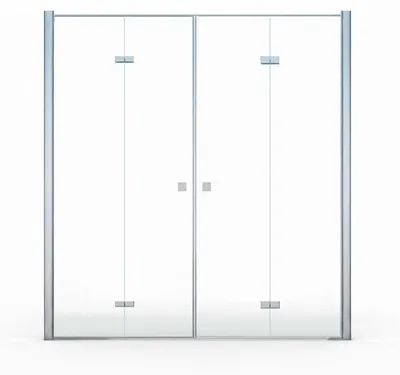 Obrázok produktu pre Sklenené dvere do sprchy Hera, 175x195 cm, hrúbka skla 8 mm - priehľadné sklo