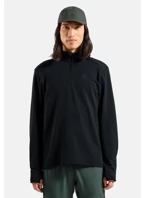 Productafbeelding van ODLO Odlo Mid Layer 1/2 Zip Essential Thermal ZWART L
