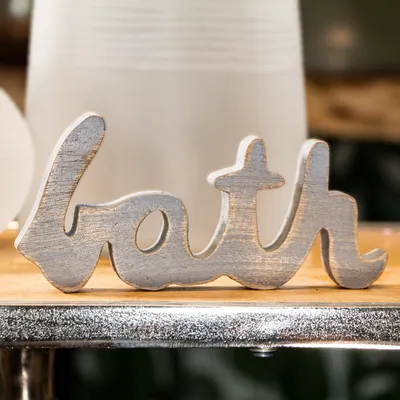 Produktbild von Holzschrift "Bath", Blau, Dekoration