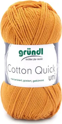 Produktbild von Gründl Baumwolle quick uni,50g.100%Baumwolle,mercerisiert,Häkel- u. Strickgarn,50g / 125 m,NS 3-4 124