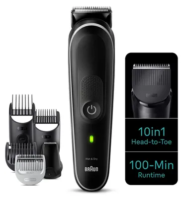 Produktbild von Braun MGK5440, Schwarz, 0,5 mm, 2,1 cm, Edelstahl, Akku, 100 min
