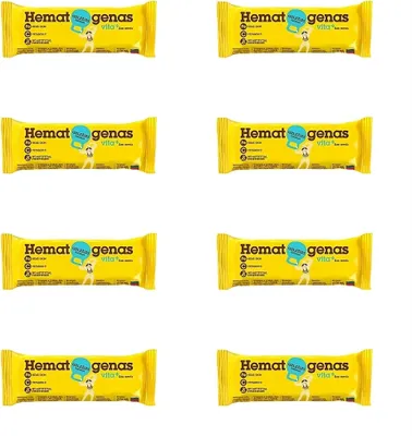 Produktbild von Weichkaramellriegel Hematogenas mit Leinsamen 8er Pack (8 x 50g) Vitamin C Eisen