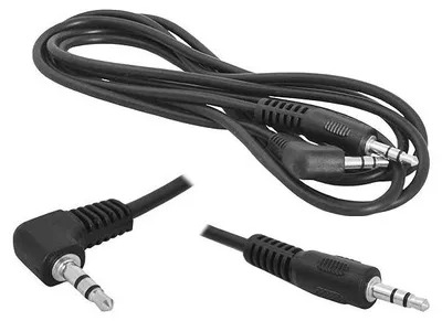 Produktbild von 3,5-mm-Klinkenstecker, 3 m Stereokabel, abgewinkelter Stecker