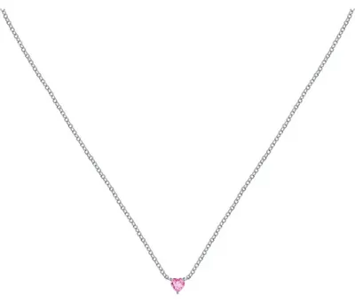 Immagine prodotto di Collana in argento con cuore rosa in argento LPS10AWV16
