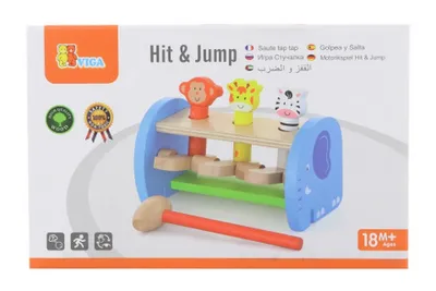 Obrázok produktu pre Viga Drevené kladivo so zvieratami