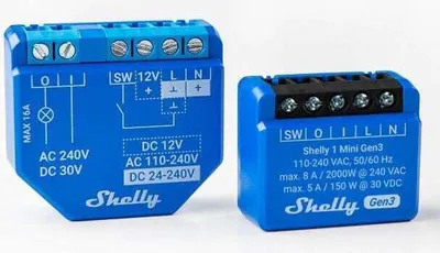 Produktbild von Sterownik Shelly 1 Mini Gen3 WiFi/Bluetooth