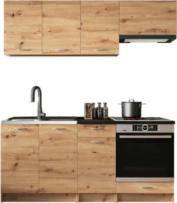Immagine prodotto di Teano - Cucina, Marrone Rovere Nodi, Modulabile, Elettrodomestici non inclusi