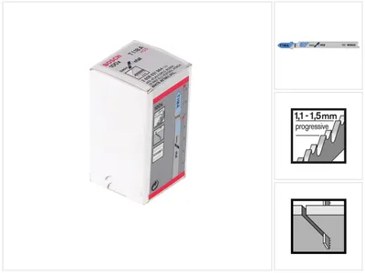 Obrázek produktu pro Bosch 2 608 631 964, List pro přímočarou pilu, Vysokorychlostní ocel (HSS), 9,2 cm, 100 kusů