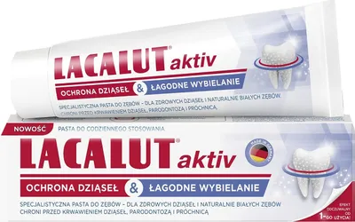 Image de Lacalut Activ dentifrice - protection des gencives et blanchiment actif 75ml