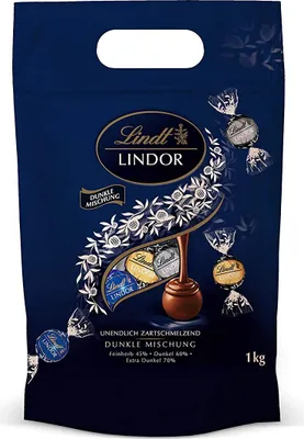 Produktbild von Lindt - LINDOR - Kugeln DUNKLE MISCHUNG 1kg Tüte