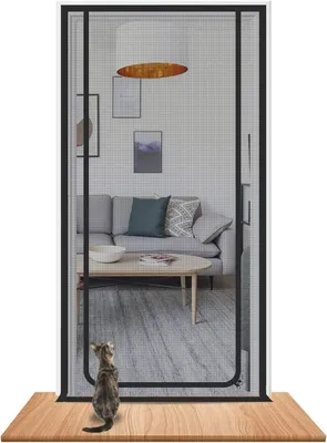 Zdjęcie produktu dla Elzusha - Siatka ochronna dla kotów - Siatka na balkon i taras - 110x220 cm