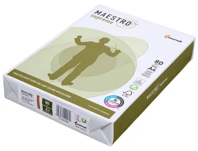 Productafbeelding van 5 pakken Mondi 9407A80S kopieerpapier MAESTRO supreme, DIN A4, 80 g/m², 500 vel per pak