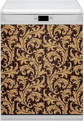 Produktbild von Küche Dekorative Magnete  Magnet Folie für Geschirrspüler 60x70 cm   - Blattmuster