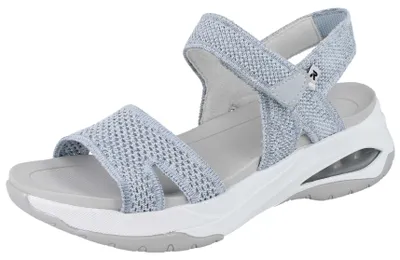 Produktbild von RIEKER Damen Trekkingsandale blau Strick Textil - Größe: 37