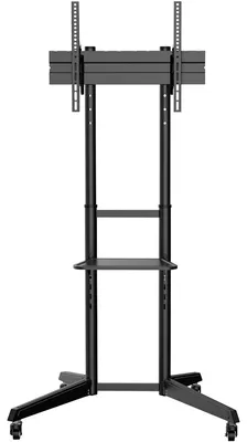 Productafbeelding van DIGITUS DA-90447 Presentatietrolley voor televisies, met opbergruimte, zwart