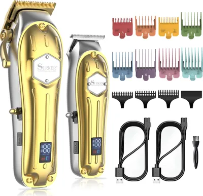 Produktbild von SURKER Hair Clipper Set Pánský profesionální zastřihovač vlasů Beard Trimmer LED Digital Display