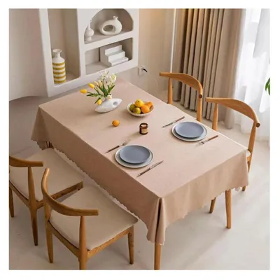 Produktbild von Tischdecke Rechteckig Fleckabweisend Wasserdicht Bellbraun 220 x 140 cm