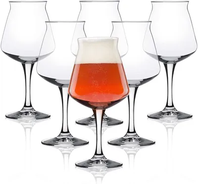 Tulpen-Biergläser Teku 3.0, 403 ml, 6 Stück, Glas