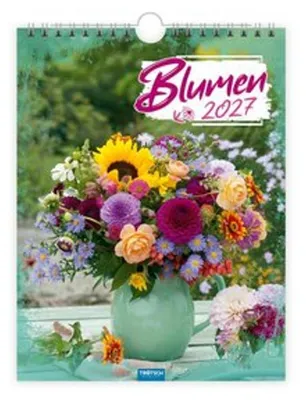 Image de Calendrier illustré Trötsch 2027 « Fleurs » 15 x 35 cm