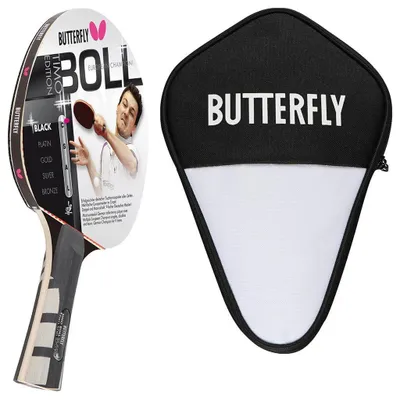 Produktbild von Butterfly Timo Boll Black Tischtennisschläger + Tischtennishülle Tischtennis Set