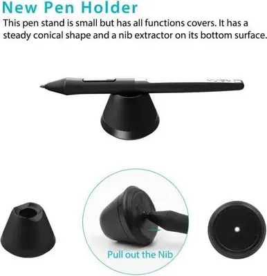 Produktbild von Grafiktablett HUION Inspiroy H640P, USB, Schwarz