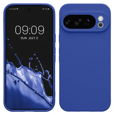 Produktbild von kwmobile Handyhülle für Google Pixel 10 Pro Hülle - weiches Handy Silikon Case - Schutzhülle Cover - Baltik Blau