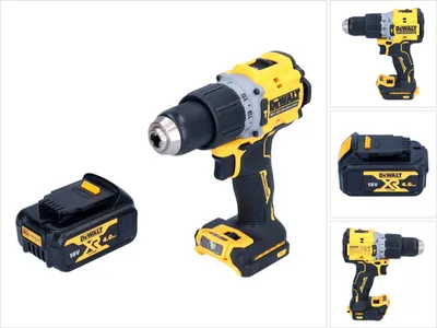 Obrázek produktu pro Akumulátorová příklepová vrtačka DeWalt DCD 805 N 18 V 90 Nm bez kartáčů + 1x akumulátor 4,0 Ah - bez nabíječky