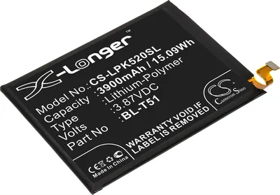 Produktbild von TECHTEK Akku Kompatibel mit [LG] K420, K420BMW, K52, K52 2020, K520BMW, K520EMW, K525, K525BMW, K62 2020, K62+ 2020, LMK420BMW, LMK520BMW, LMK520EMW,
