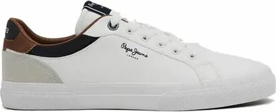 Image de Pepe Jeans Kenton Court B Chaussures de sport Blanc UE 37 Garçons Blanc UE 37