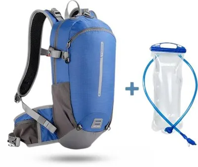 Productafbeelding van CarryQuest® - Rugzak - 12 liter - Polyester - Drinkreservoir - Rugventilatie - Blauw
