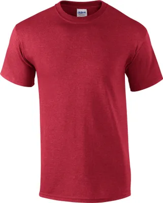 Image de Gildan - T-shirt homme/femme unie PC6625 (XL) (chiné/cardinal)