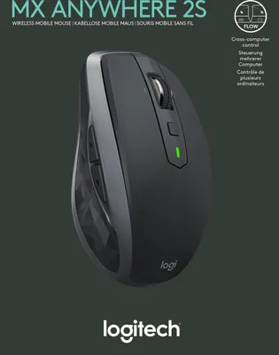Produktbild von MX Anywhere 2S Maus rechts RF Wireless + Bluetooth Laser 4000 DPI