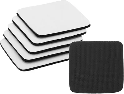 Productafbeelding van Sublimatie Onderzetters Blanks - 10 Stks 3,5 inch Vierkante Blanco Cup Onderzetters voor Thermische Sublimatie DIY Ambachten - Wit