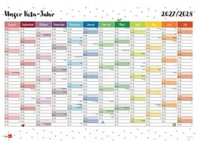 Image de Calendrier mural : Notre année scolaire 2027/28 à la garderie